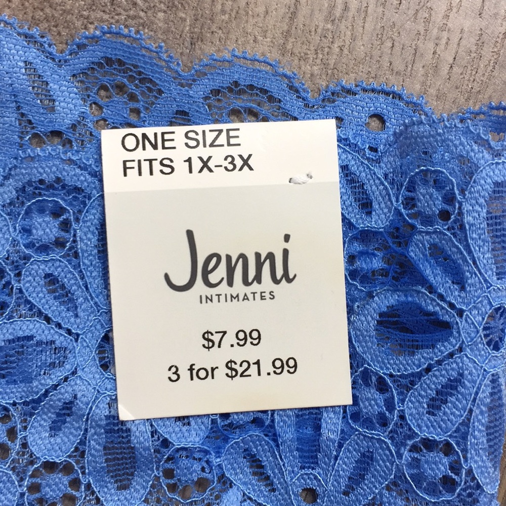 Jenni Women's 3 Pack Lace Thong Panty Panties Underwear NEW - Picture 2 of 5